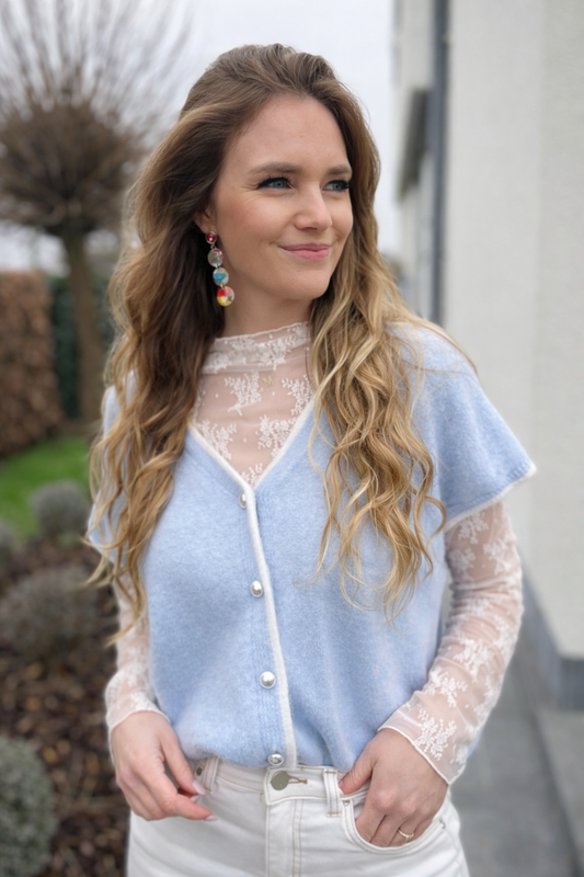 Gilet/debardeur Maya blauw