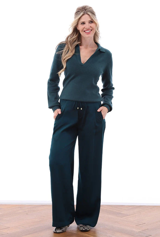 K-Design - Wijde broek met trekkoord (B771)