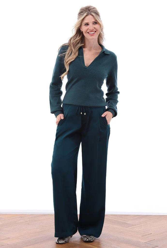 K-Design - Wijde broek met trekkoord (B771)