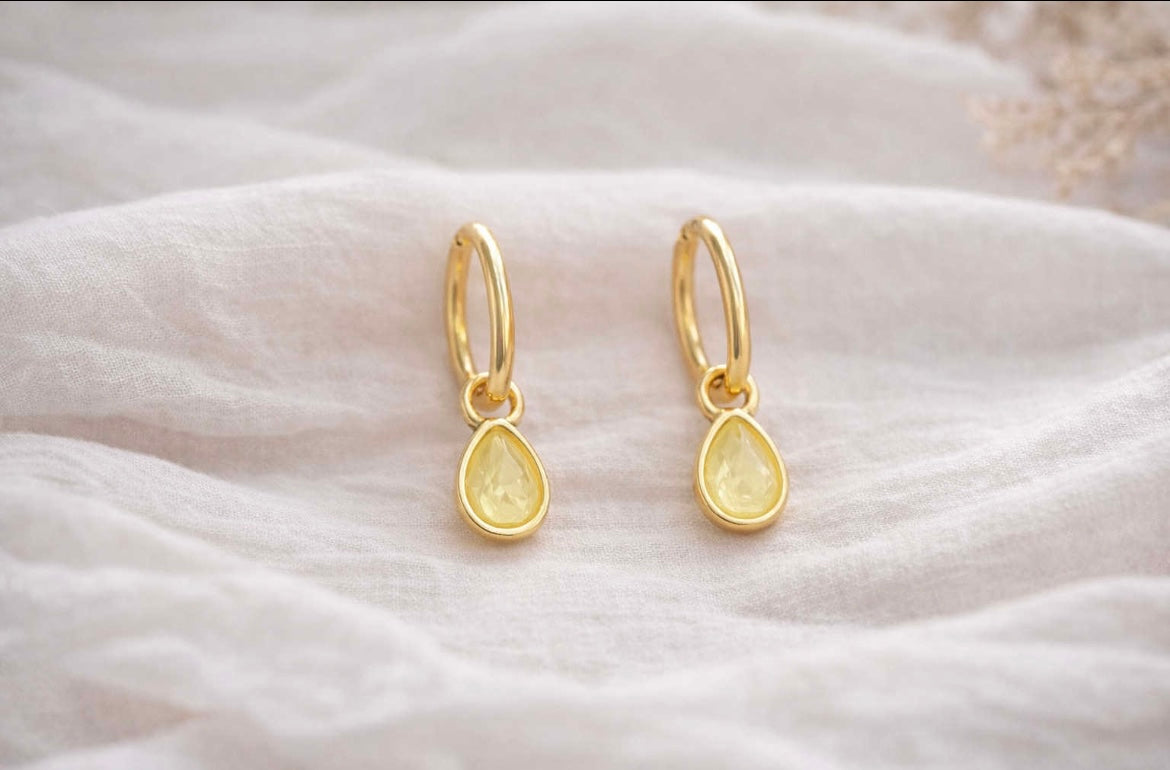 Oorbel sweet yellow