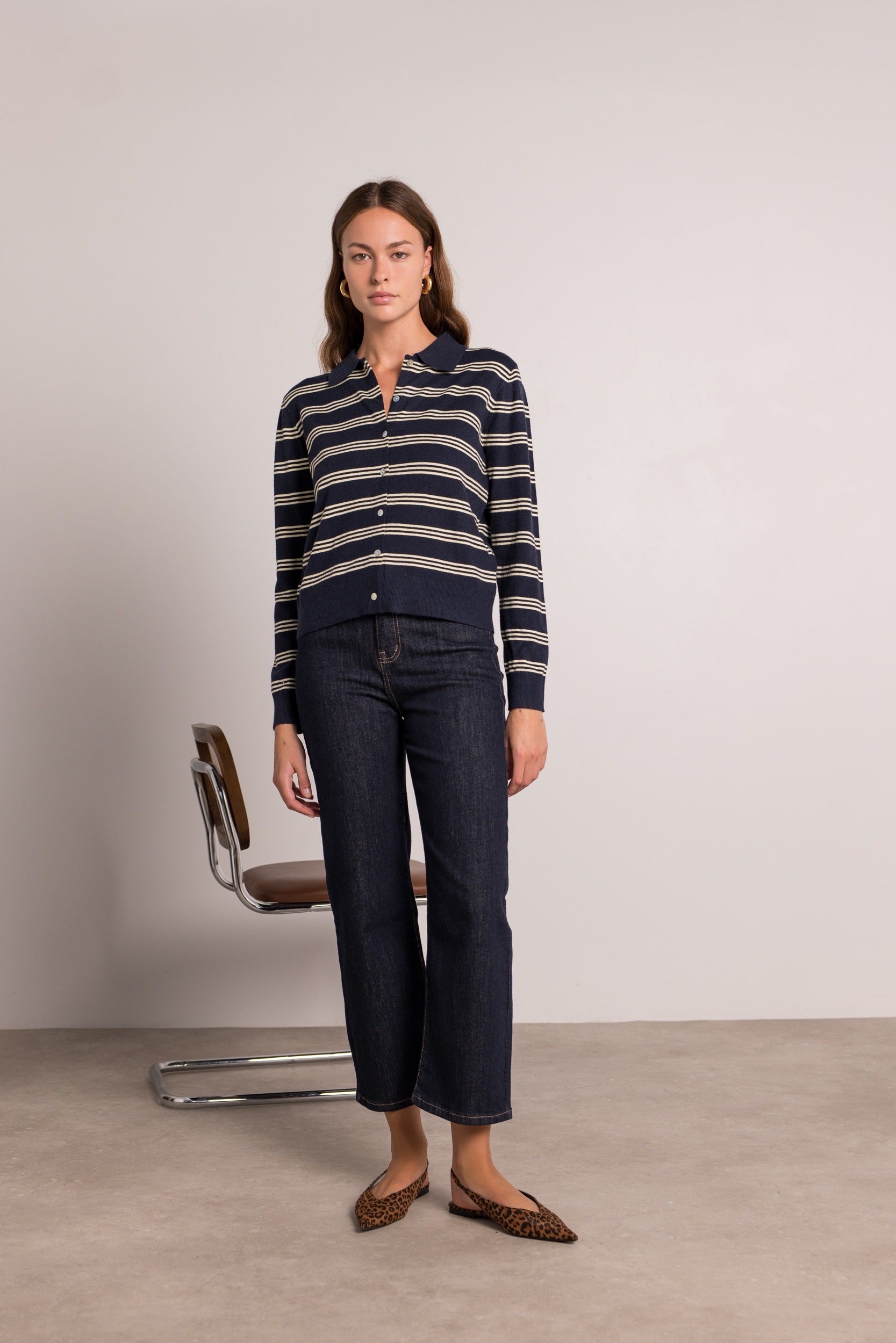 Jeansbroek Musy donker blauw