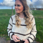 Pull Myra beige/choco