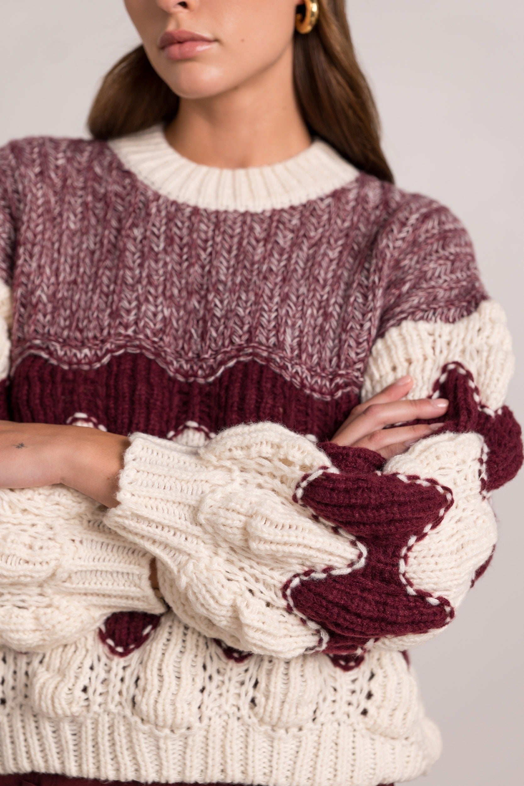 Pull Musy Bordeaux