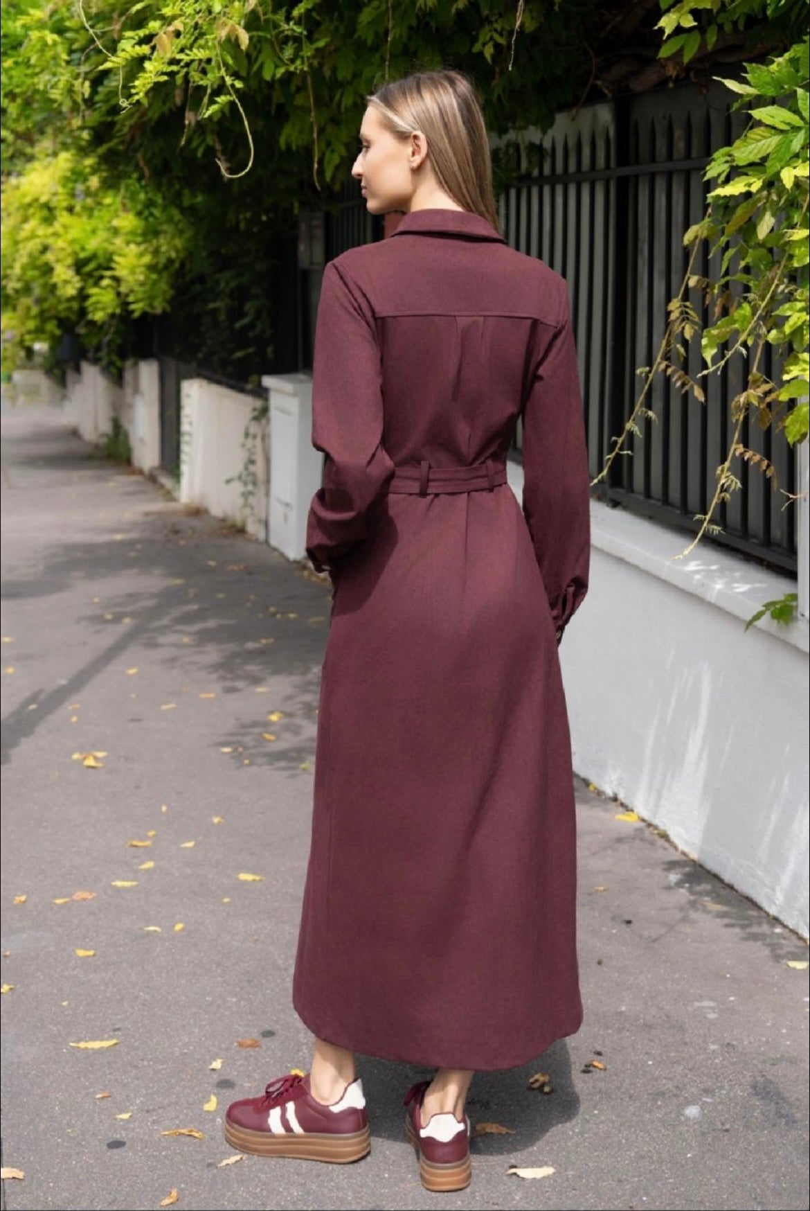 Kleed Cindy suède bordeaux