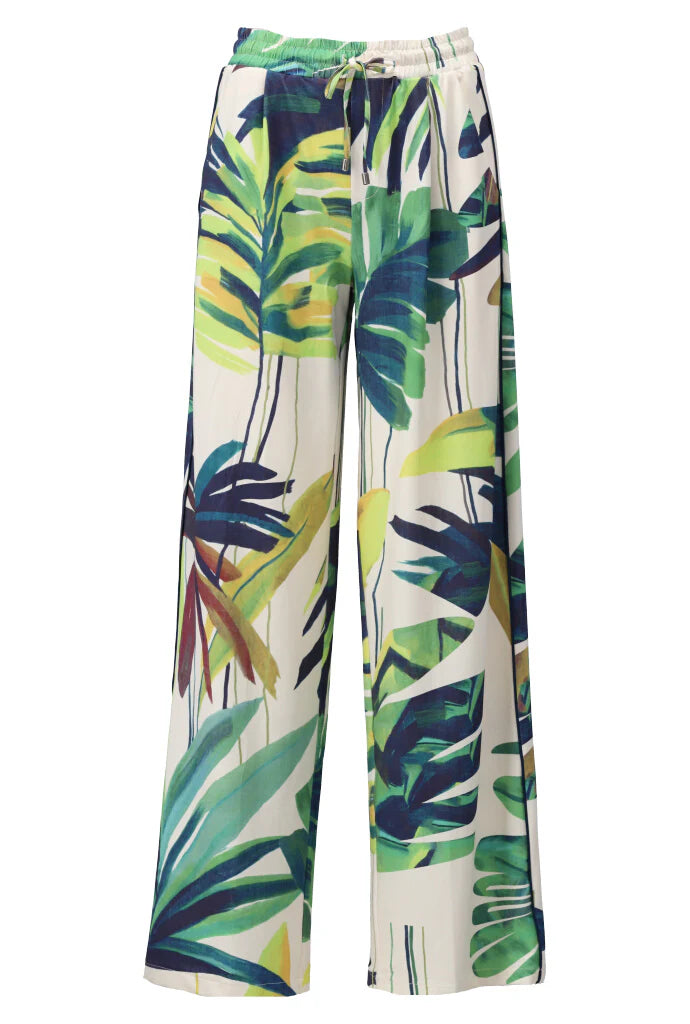 K-design - Broek met print en trekkoord (A322P960)