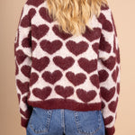 Pull Love wine/beige