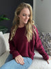 Pull Jula bordeaux