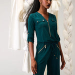 K-Design - Jumpsuit met rits en zakjes (B195)