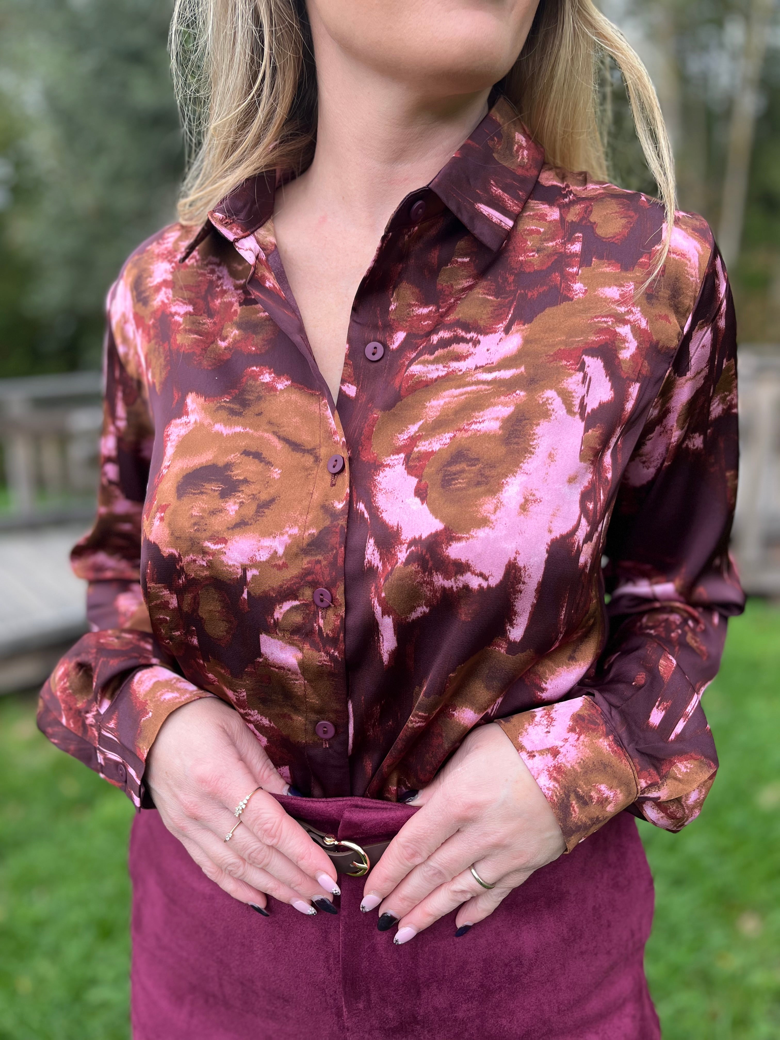 Hemd Elli plum