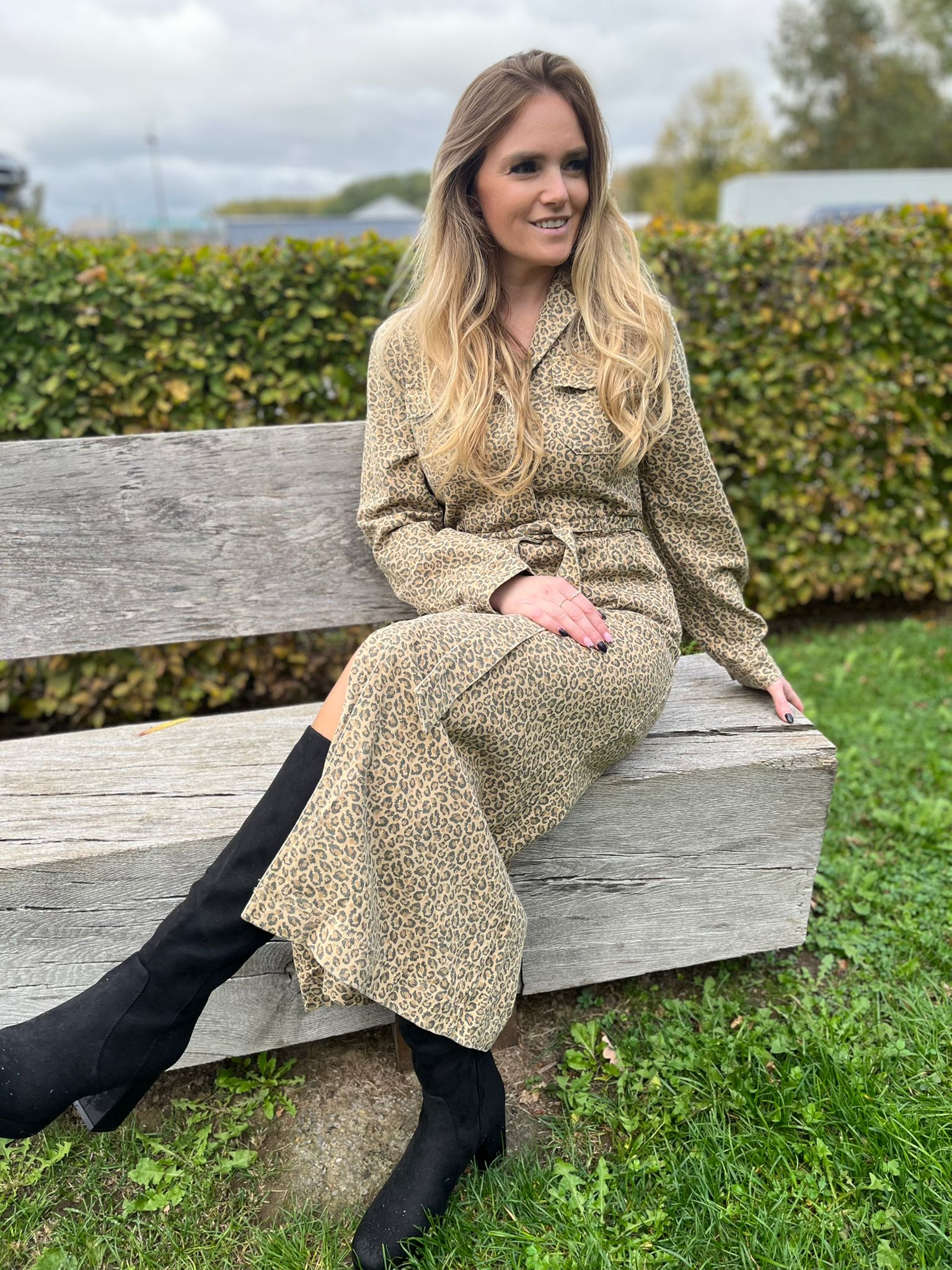 Jeanskleed Cindy leopard