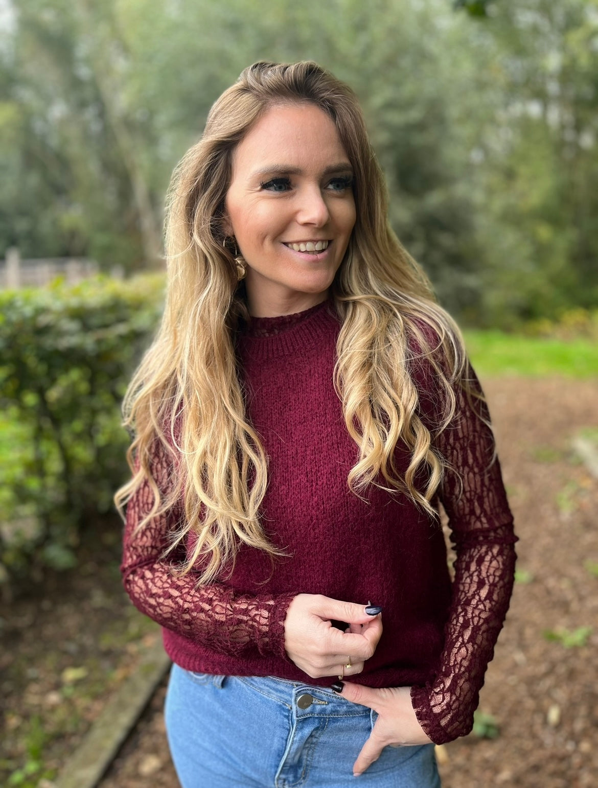 Bloesje Anika Bordeaux