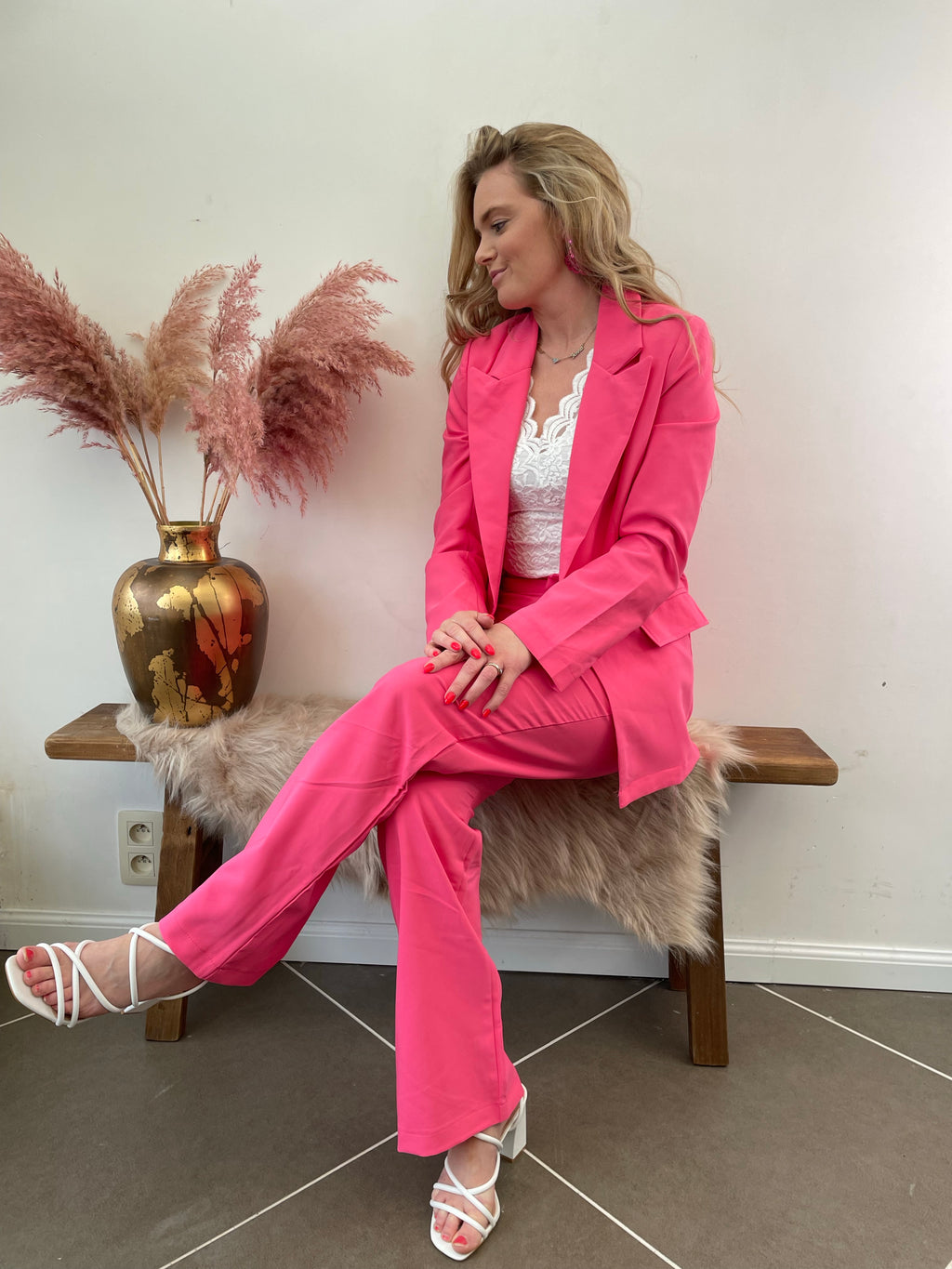 Broek pink v3087