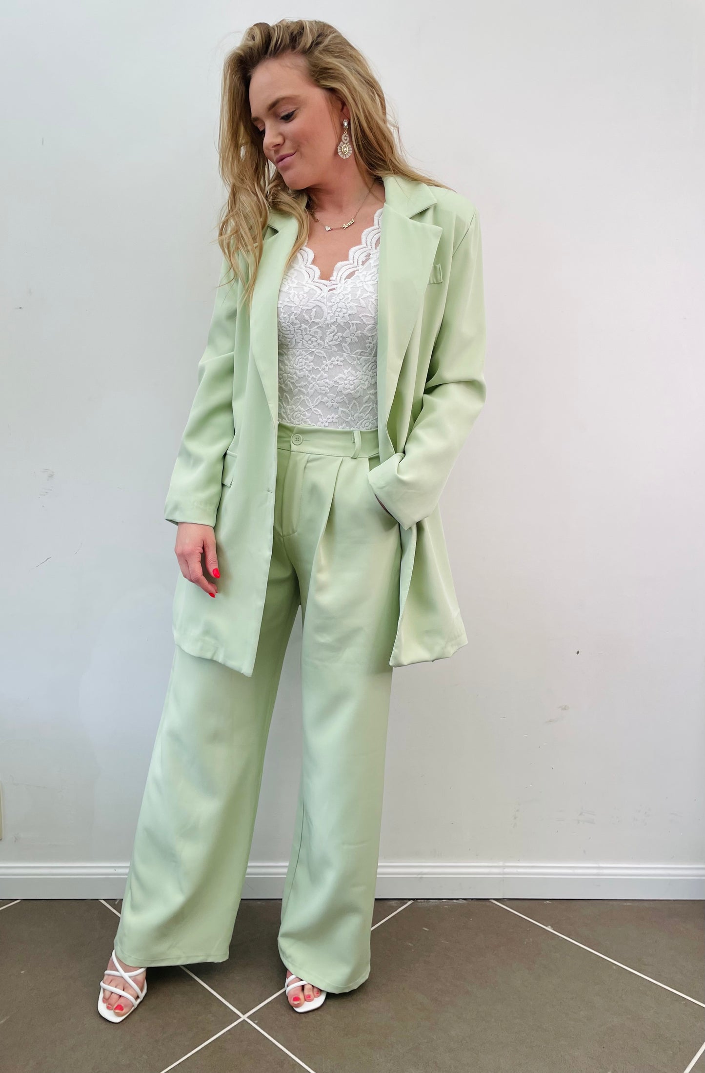 Broek licht groen