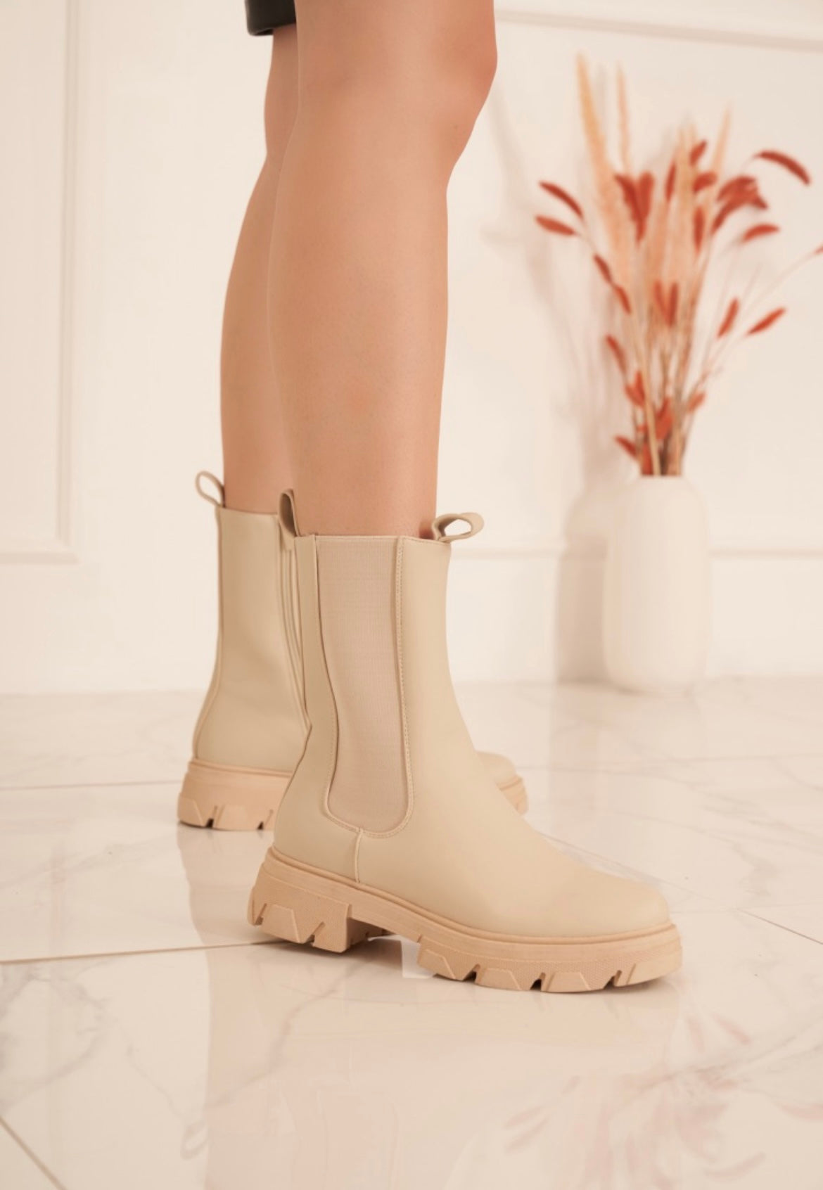 Bottine beige
