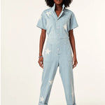 K-Design - Jumpsuit in jeans met sterren (W421)