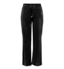 Flared velvet pant black